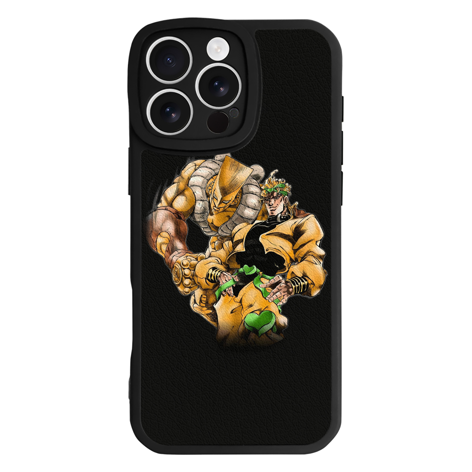 （画像用） ジョジョの奇妙な冒険 ディオ?ブランドー JoJo's Bizarre Adventure Dio Brando 【iPhone 16シリーズ対応】シリコンスマホケース（レザー調） 材質：シリコン